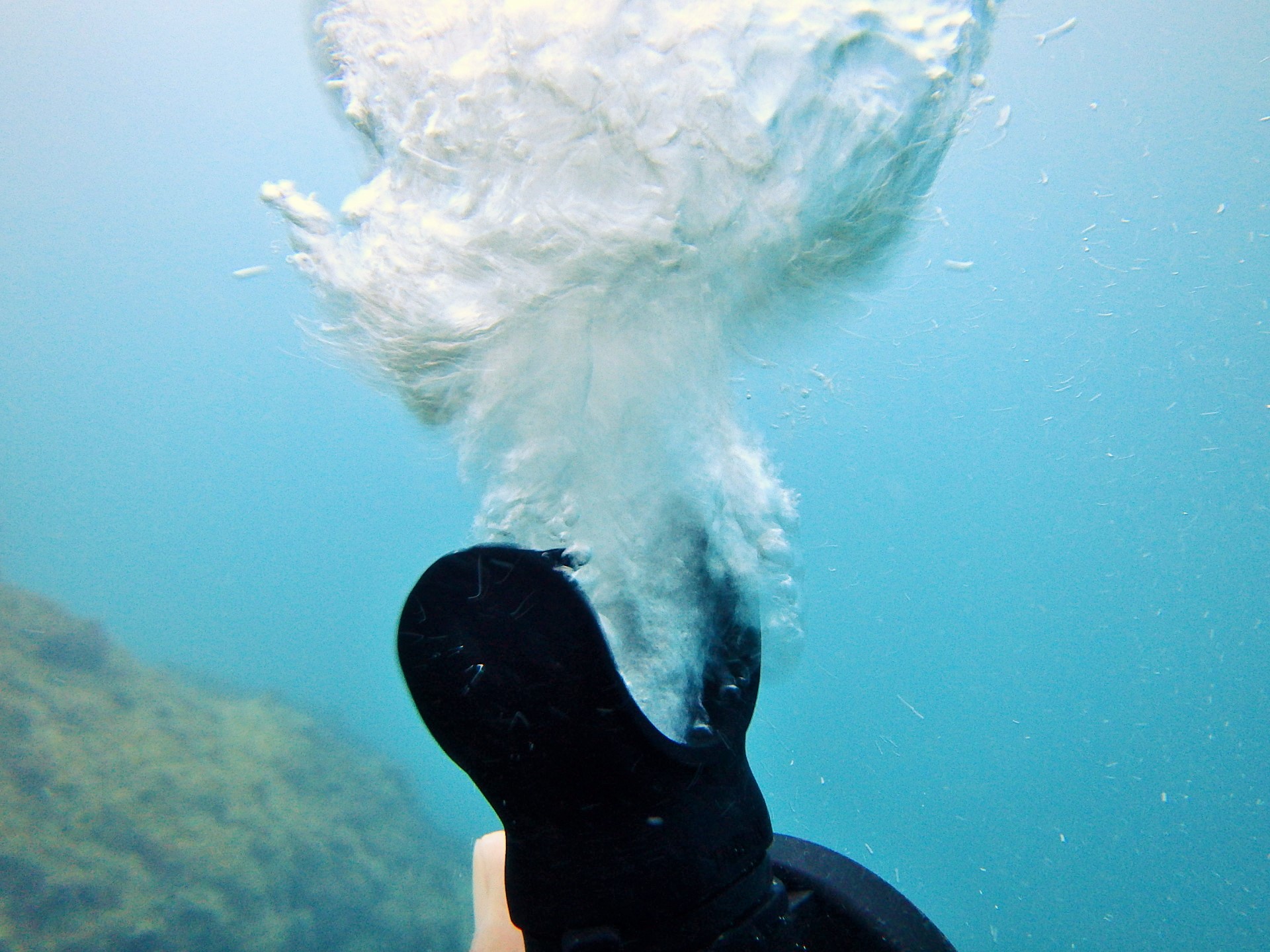 フリーフローレギュレターからの呼吸